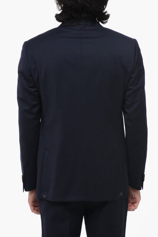 virgin wool side vents notch lapel LEADER 2-button suit