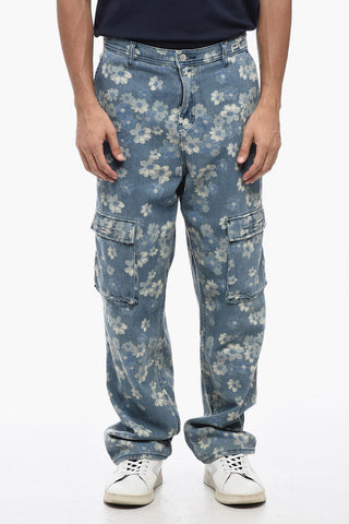 Floral Patterned Lightweight Denim Jeans 21cm