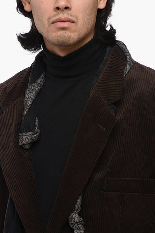 Courdoroy PROF BIG Coat with Foulard