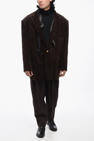 Courdoroy PROF BIG Coat with Foulard