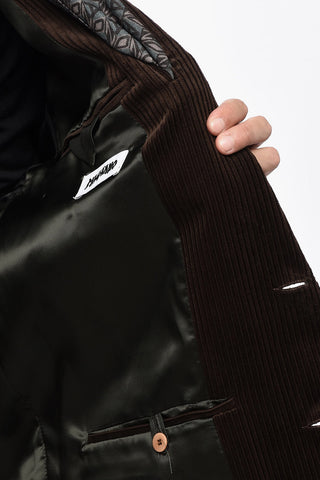 Courdoroy PROF BIG Coat with Foulard