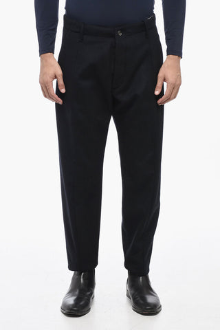 Wool Blend KENT Pants with Belt Loops