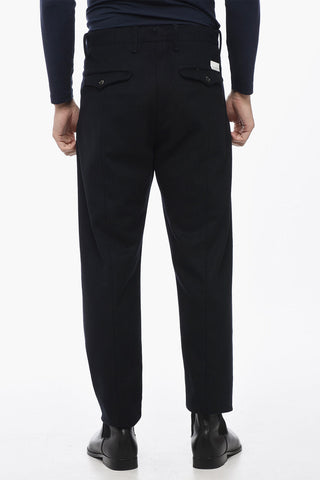 Wool Blend KENT Pants with Belt Loops