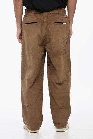 Corduroy Pants with Elastic Waistband