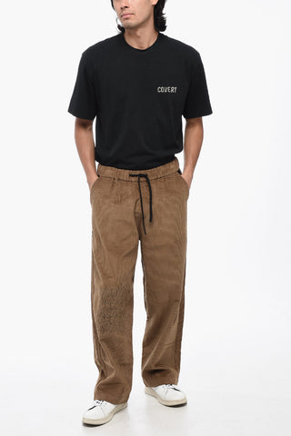 Corduroy Pants with Elastic Waistband