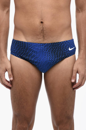 Zweifarbiger Bade-Slip mit gesticktem Logo