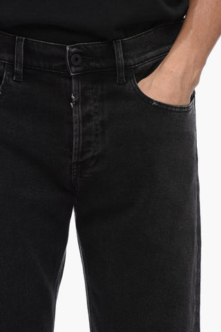 Vintage Effect Stretch Denim RICO Jeans 18cm