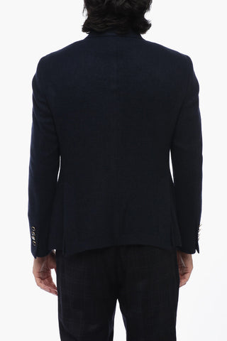 Peak Lapel Cashmere Double Breasted Blazer