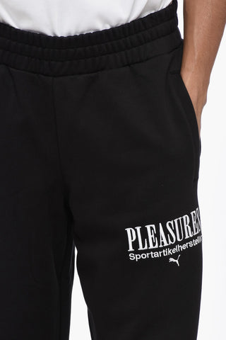 PLEASURES Brushed Cotton Joggers With Drawstring Waist