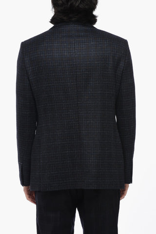 Checked Virgin Wool MANTUA Single-Breasted Blazer