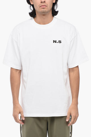 T-shirt Girocollo in Cotone con Stampa