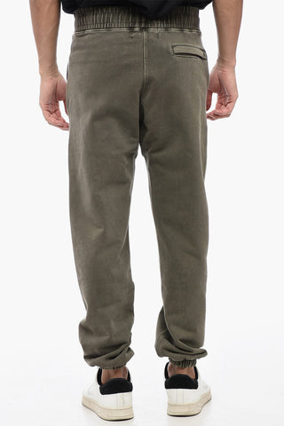 Cotton Joggers with Drawtring Waist