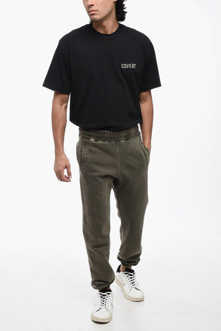 Cotton Joggers with Drawtring Waist