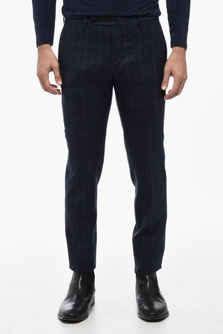 Slim Fit Virgin Wool and Cashmere Chinos Pants