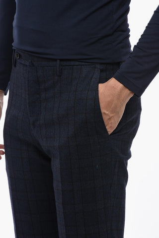 Slim Fit Virgin Wool and Cashmere Chinos Pants