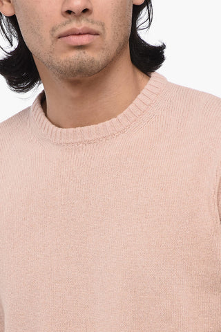SUGAR Maglia Girocollo in Cashmere e Lana a Tinta Unita