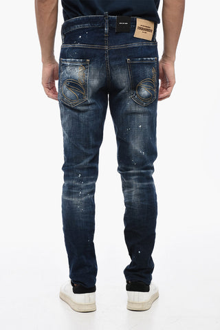Jeans COOL GUY Distressed in Cotone Stretch 16cm