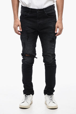 Delavè Slim Fitted Denims with Distressed Effect 16cm