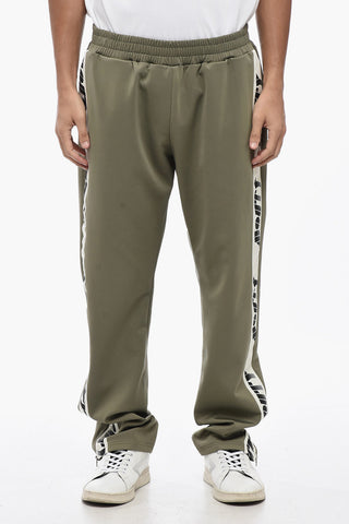 Joggers a Tinta Unita con Banda Logata Laterale