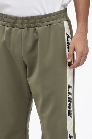 Joggers a Tinta Unita con Banda Logata Laterale