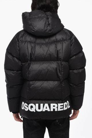 Hooded Quilted Down Jacket