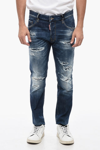 Distressed SKATER Demis with Belt Loops 16,5cm