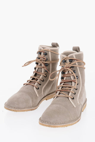 Polacchine in Suede con Lacci