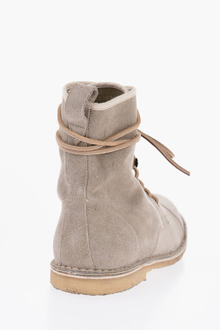 Polacchine in Suede con Lacci