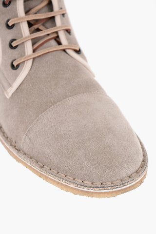 Polacchine in Suede con Lacci