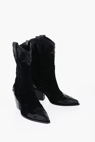 Suede RODEO Western Boots with Heel 8,5cm