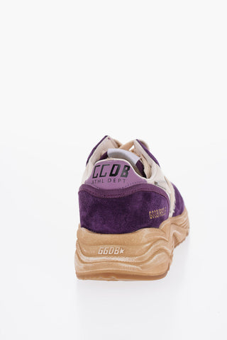 Nylon And Suede RUNNING Low-Top Sneakers