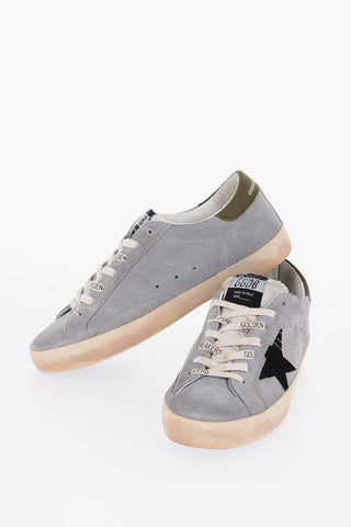 Suede SUPER-STAR Low-Top Sneakers with Contrast Sole