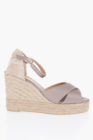 Fabric BELKY Sandals with Raffia Sole 10,5cm