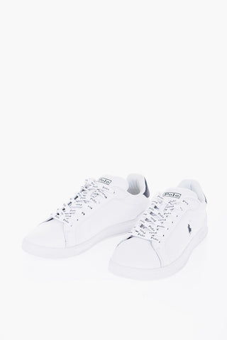 Two-Tone Leather Low-Top Sneakers