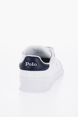 Two-Tone Leather Low-Top Sneakers