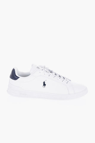 Two-Tone Leather Low-Top Sneakers