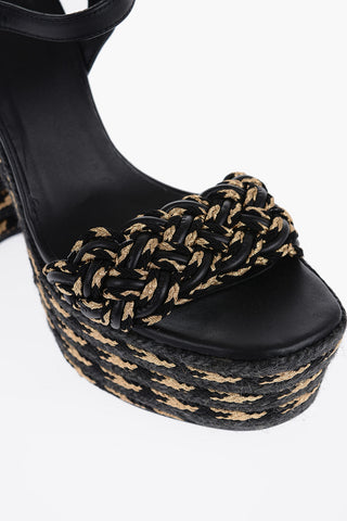 Sandali Ankle Strap con Dettagli in Lurex 14cm