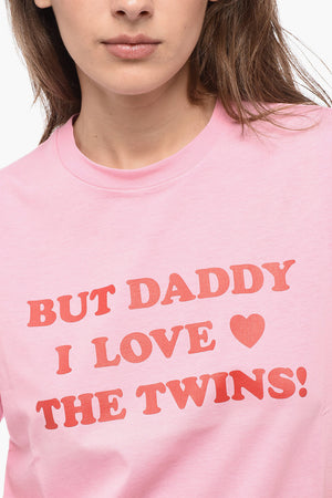 면 라운드넥 티셔츠 THE TWINS