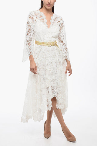 Belted Lace CHINTZ Dress
