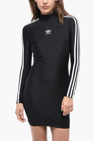 ADIDAS Long Sleeeved Dress With Contrasting Bands