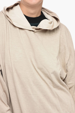 MM6 VIN ROUGE T-Shirt Oversized in Cotone con Cappuccio