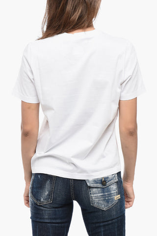 Crew Neck TWINS POP Cotton T-Shirt
