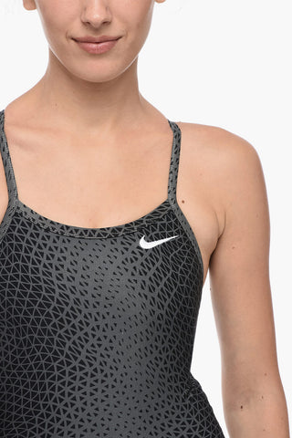 SWIM Two-Tone One-Piece Swimsuit with Embroidered Logo