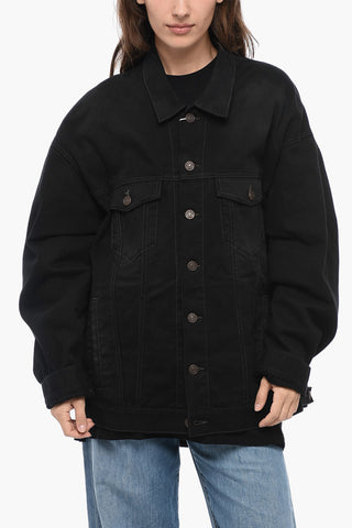 Oversized UNISEX Denim Jacket with Tape Detail