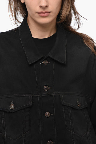Oversized UNISEX Denim Jacket with Tape Detail