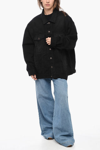 Oversized UNISEX Denim Jacket with Tape Detail