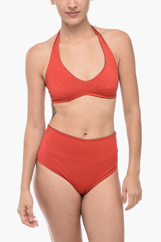 Set Bikini Reversibile con Slip a Vita Alta