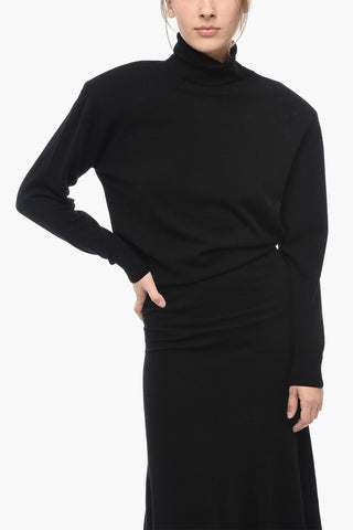 Vestito A Collo Alto In Cashmere