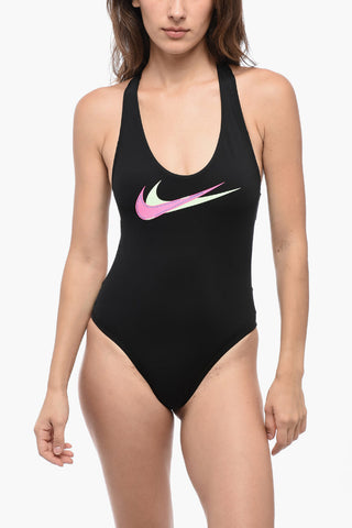 SWIM Solid One-Piece Swimsuit with Crisscross Straps