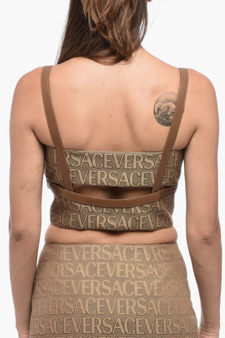 GARDEN Monogram Patterned Crop Top with Clip Closure